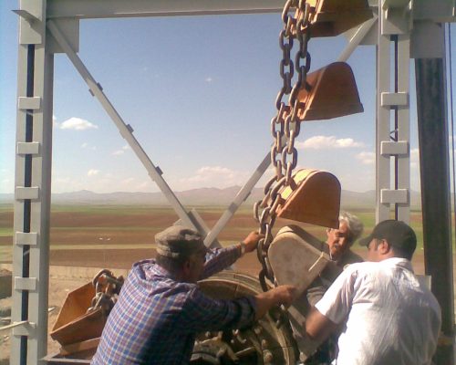 نصب و راه اندازی پروژه بارگیرخانه الواتور صنایع سیمان